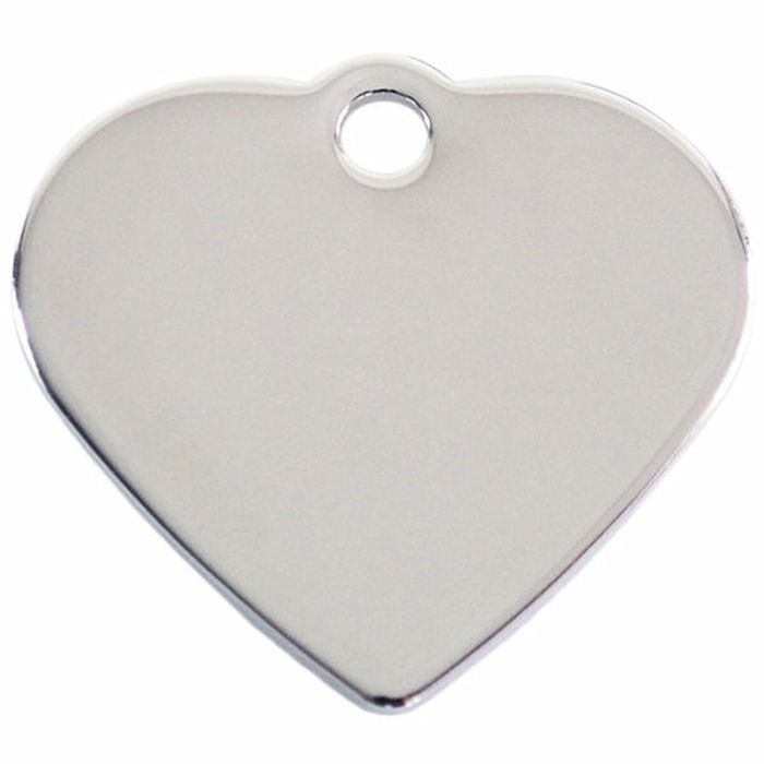 Plaque d'identification pour collier Imarc Heart Argenté