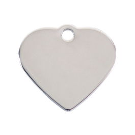 Plaque d'identification pour collier Imarc Heart Argenté