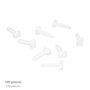 WOLFPACK LINEA PROFESIONAL Taco Fijación Brida Nylon Blanco 8 mm (100 unités)