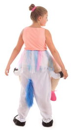 Creaciones Llopis Disfraz infantil unicornio con bailarina a hombros t-m 7-9 años - Costume d'Unicorn Enfant avec Danseuse sur les Épaules Taille 7-9 Ans