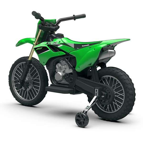 Injusa Kx85 - Moto cross Kawasaki pour enfant 6V, dimensions 103 x 52 x 65.5 cm, âge recommandé 2 ans et plus