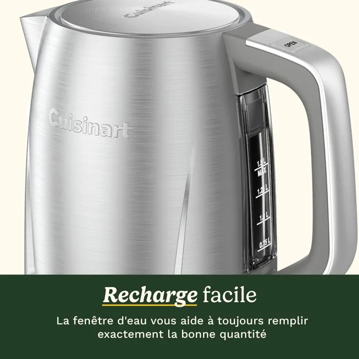 Cuisinart Bouilloire électrique Core Collection 1,7 L en acier inoxydable Cuisinart Bouilloire électrique Core Collection 1,7 L en acier inoxydable
