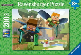 Ravensburger Puzzle 200 pièces XXL Minecraft, à partir de 8 ans