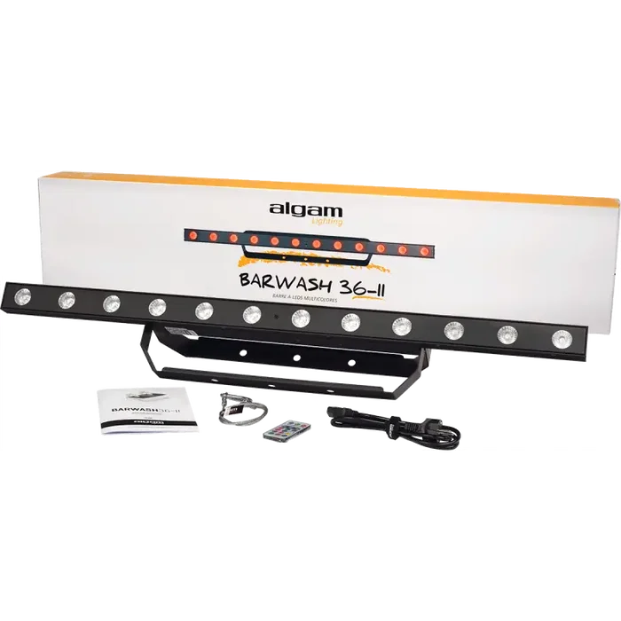 ALGAMLIGHT Barwash36-II Barre Lumineuse LED 12x3W RGB DMX pour Fêtes et Scènes