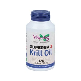 VBYOTICS Superba Krill Oil 120 Perlas - Complément Alimentaire Omega 3 EPA DHA