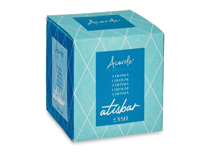 Acorde Bougie Verre 120g Parfum Cologne 7x7x8 cm (Set de 12)