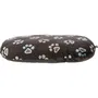 Trixie Jimmy - Coussin ovale pour chat ou chien 80 x 50 cm - Remplissage fibres polyester - Housse peluche douce - Couleur taupe
