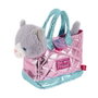Coco Sac à main femme avec peluche rose chat 28 cm