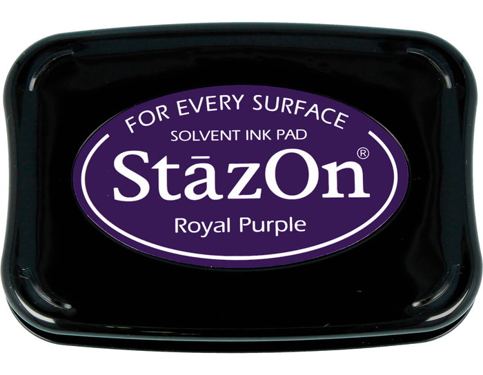 Tsukineko Tampon d'encre STAZON Morado real pour verre et plastique Tsukineko Tampon d'encre STAZON Morado real pour verre et plastique