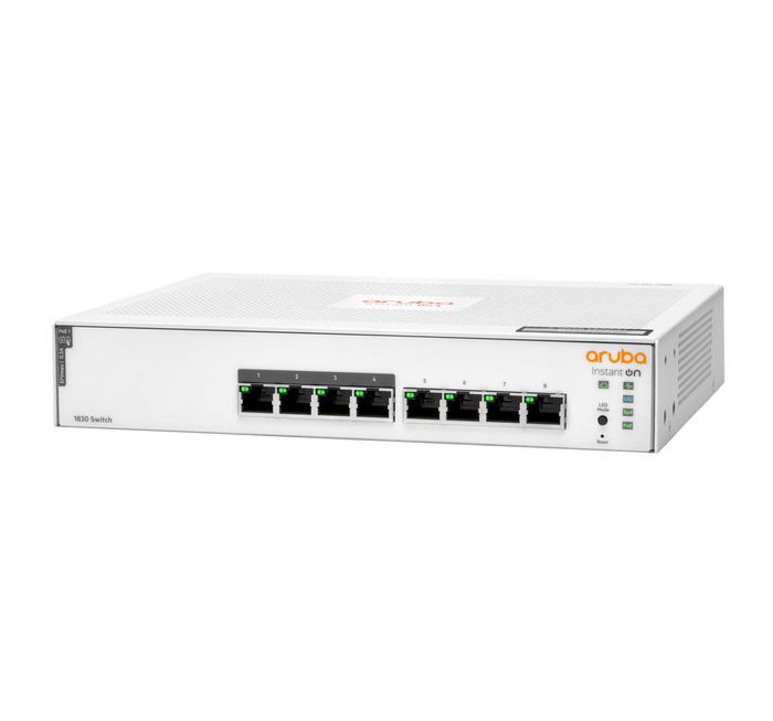 Commutateur Aruba Instant On 1830 8G 4p PoE+ 65W - 8 Ports Gigabit avec 4 Ports PoE+ Classe 4 Commutateur Aruba Instant On 1830 8G 4p PoE+ 65W - 8 Ports Gigabit avec 4 Ports PoE+ Classe 4