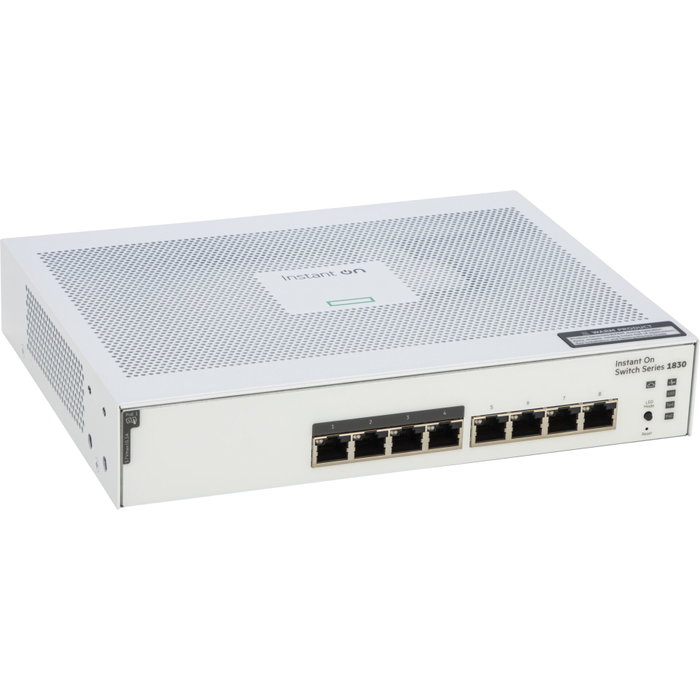Hewlett Packard Enterprise Aruba Instant On 1830 8G 4p Classe 4 PoE 65W Hewlett Packard Enterprise Aruba Instant On 1830 8G 4p Classe 4 PoE 65W