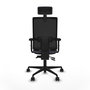 Piqueras Y Crespo Bormate Chaise de Bureau avec Mécanisme Asynchrone, Gris et Noir