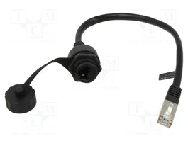 DELOCK Extendeur Ethernet F/UTP RJ50 noir 0,2m