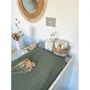 Candide - Housse de matelas à langer en éponge élastiquée - 50 x 75 cm - Kaki - Lavable 60°C - Confort et hygiène