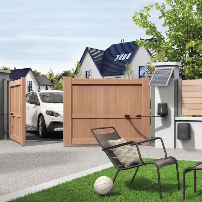 Avidsen - Kit Solaire Universel pour Motorisation de Portail 12V/24V - Alimentation Écologique et Économique