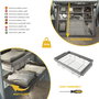 Emuca Kit tiroir en fil métallique et rack ajustable Quartz pour armoires, glissières extension totale et à fermeture douce, Module 80cm, Finition Titane