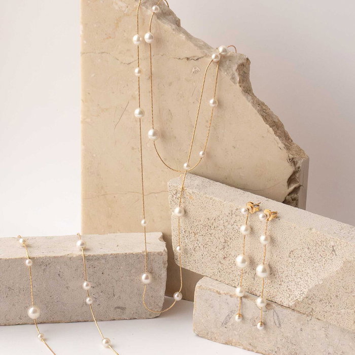 Collier Femme Majorica 17288.01.1.N40.530.1 Doré Collier Femme Majorica 17288.01.1.N40.530.1 Doré