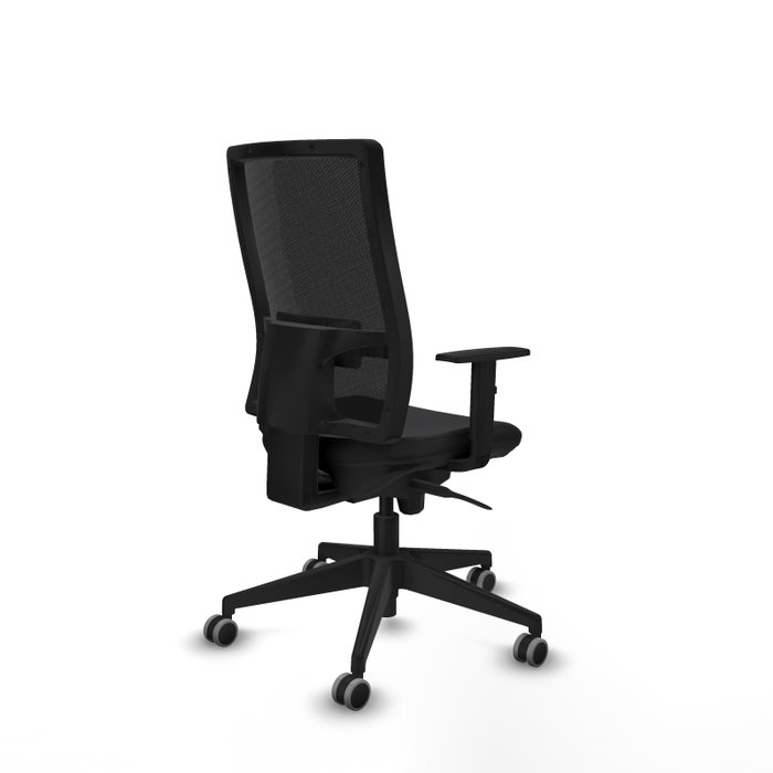 PIQUERAS Y CRESPO Chaise de bureau Horna noire avec mécanisme synchrone