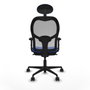 Piqueras y Crespo Chaise de Bureau Jorquera 2D036N1 Bleu