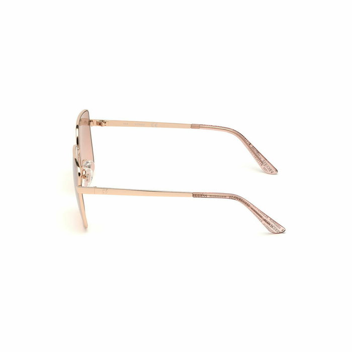 Guess GU7615 28U Lunettes de soleil carrées Or rose et Bordeaux Guess GU7615 28U Lunettes de soleil carrées Or rose et Bordeaux