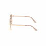 Guess GU7615 28U Lunettes de soleil carrées Or rose et Bordeaux