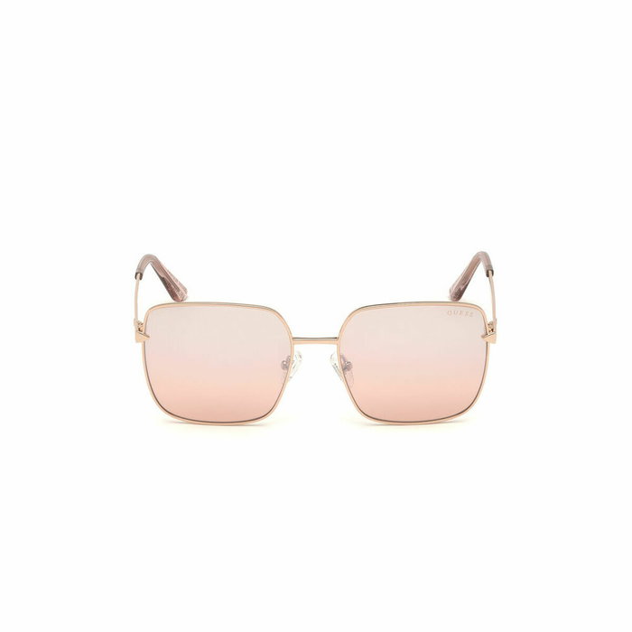 Guess GU7615 28U Lunettes de soleil carrées Or rose et Bordeaux Guess GU7615 28U Lunettes de soleil carrées Or rose et Bordeaux