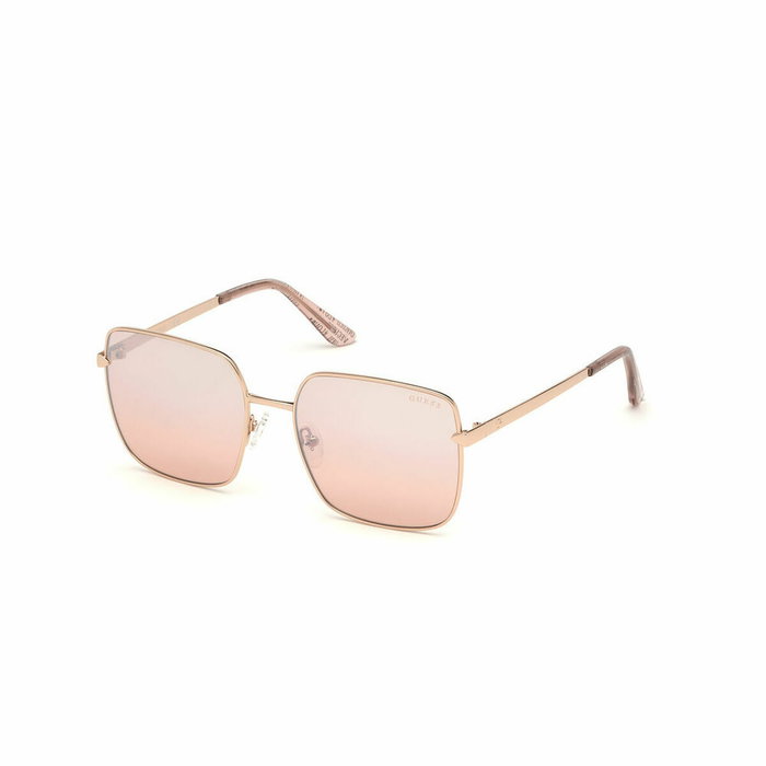 Guess GU7615 28U Lunettes de soleil carrées Or rose et Bordeaux Guess GU7615 28U Lunettes de soleil carrées Or rose et Bordeaux