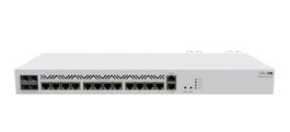 MikroTik CCR2116-12G-4S+ Routeur 16 coeurs ARM 2 GHz avec 16 Go RAM DDR4, 4 ports SFP+ 10G, 13 ports Gigabit Ethernet, RouterOS, alimentation redondante