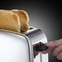 Russell Hobbs 23310-56 Tostador Victory - Grille-pain avec fonction lever et voir, cuisson rapide +50%, plateau à miettes et chauffe-pain, blanc
