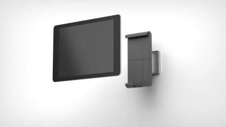 Durable Support mural pour tablette pivotant 360° antivol, pour tablettes 7-13 pouces jusqu'à 1 kg, fixation murale incluse
