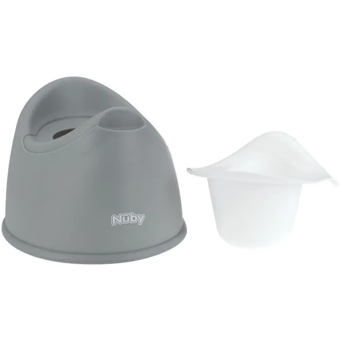 Nuby - Pot d'apprentissage de la propreté avec bol amovible, pare-éclaboussures et base antidérapante - Poids max 30 kg
