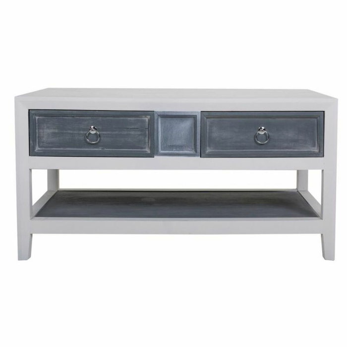 Table Basse Alexandra House Living Blanc Gris 51 x 53 x 104 cm