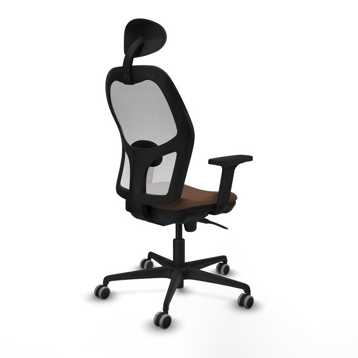 Piqueras y Crespo Chaise de Bureau Jorquera 2D036G1 Blanc Brun foncé Piqueras y Crespo Chaise de Bureau Jorquera 2D036G1 Blanc Brun foncé