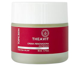 Topicrem AH Theavit Crème Rénovatrice 50 ml - Soin Exfoliant et Antioxydant pour Peaux Maturées