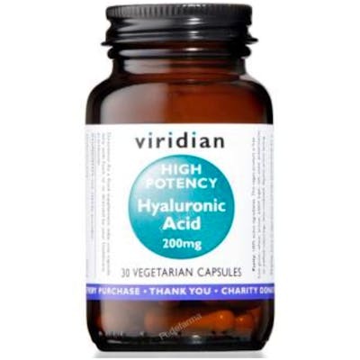 VIRIDIAN Acide Hyaluronique 200mg 30 capsules végétaliennes VIRIDIAN Acide Hyaluronique 200mg 30 capsules végétaliennes