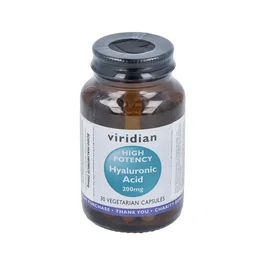 VIRIDIAN Acide Hyaluronique 200mg 30 capsules végétaliennes