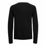 T-shirt à manches longues homme Jack & Jones ehill Knit Noir