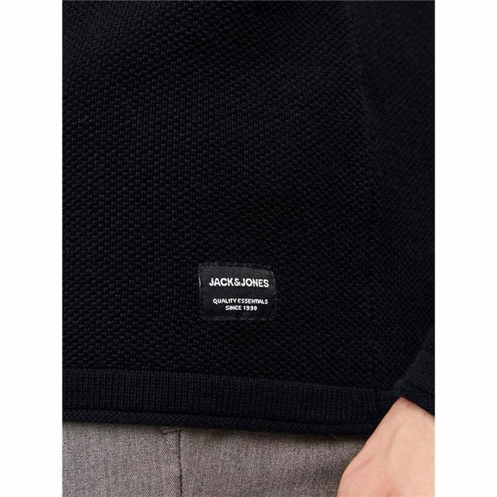T-shirt à manches longues homme Jack & Jones ehill Knit Noir