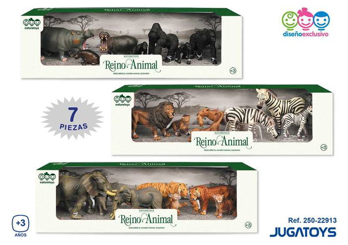 Jugatoys - naturetoys Figuras Animales de la Selva, 7 pièces - Modèles assortis