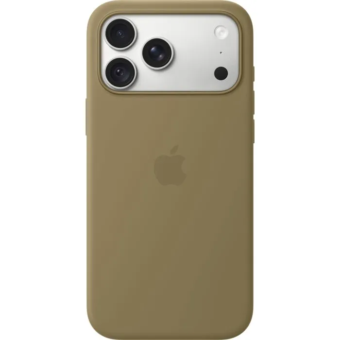 Apple Coque en silicone avec MagSafe pour iPhone 18 Pro Max - Olive Apple Coque en silicone avec MagSafe pour iPhone 18 Pro Max - Olive