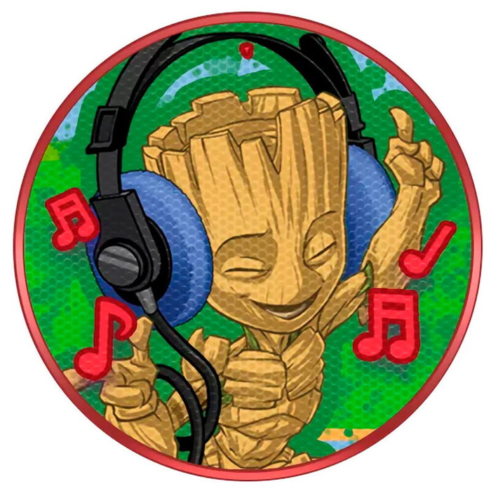 Marvel Enceinte portable sans fil Groot Gardiens de la Galaxie avec radio FM, micro, lecteur MP3, carte mémoire et batterie rechargeable