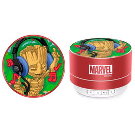 Marvel Enceinte portable sans fil Groot Gardiens de la Galaxie avec radio FM, micro, lecteur MP3, carte mémoire et batterie rechargeable