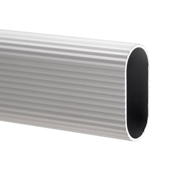 Emuca Lot de 2 rails de penderie en aluminium de 1,15 m avec supports
