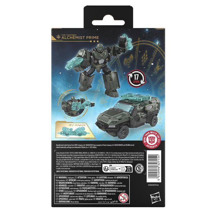 Hasbro Transformers Age of the Primes Deluxe Class Alchemist Prime figurine de 14 cm articulée robot voiture blindée pour enfants à partir de 8 ans