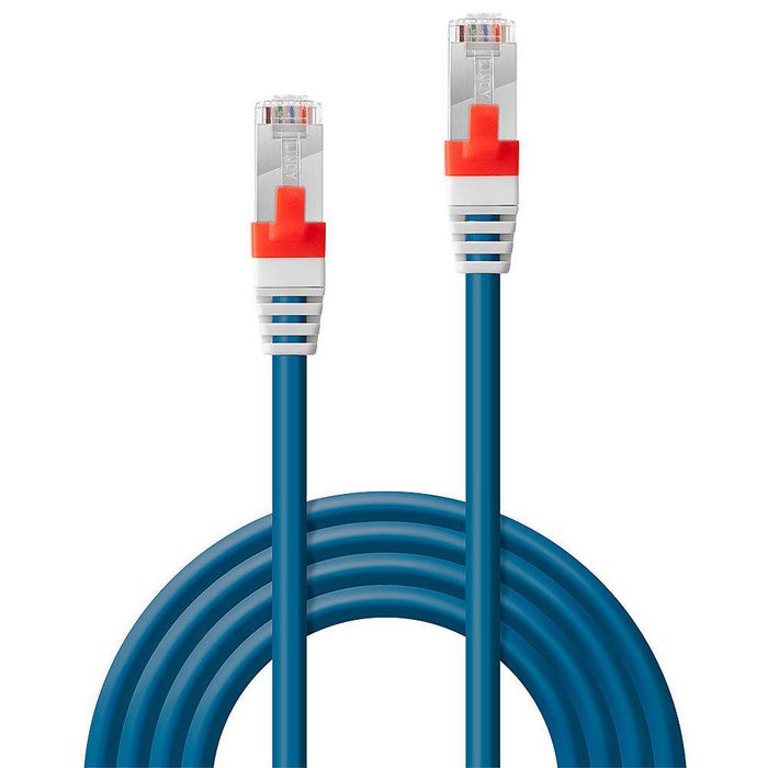 Lindy Câble réseau RJ45 Cat.6A S/FTP blindé LSZH 30 m - Certifié pour 10 Gigabit Ethernet - Contacts plaqués or - Testé par Fluke
