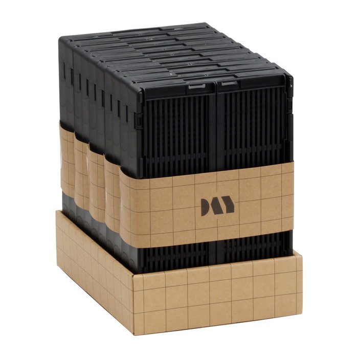 Day Lot de 2 boîtes de rangement pliables noires