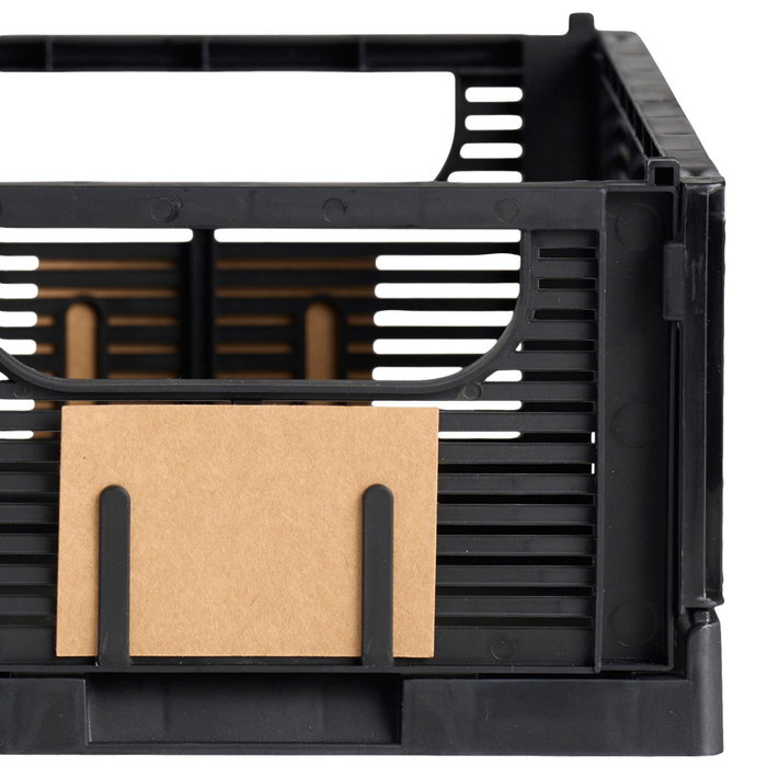 Day Lot de 2 boîtes de rangement pliables noires