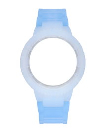 Watxandco Bracelet de montre en silicone bleu 43mm