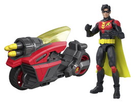 Mattel DC Premier véhicule Robin Cycle avec figurine