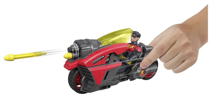 Mattel DC Premier véhicule Robin Cycle avec figurine